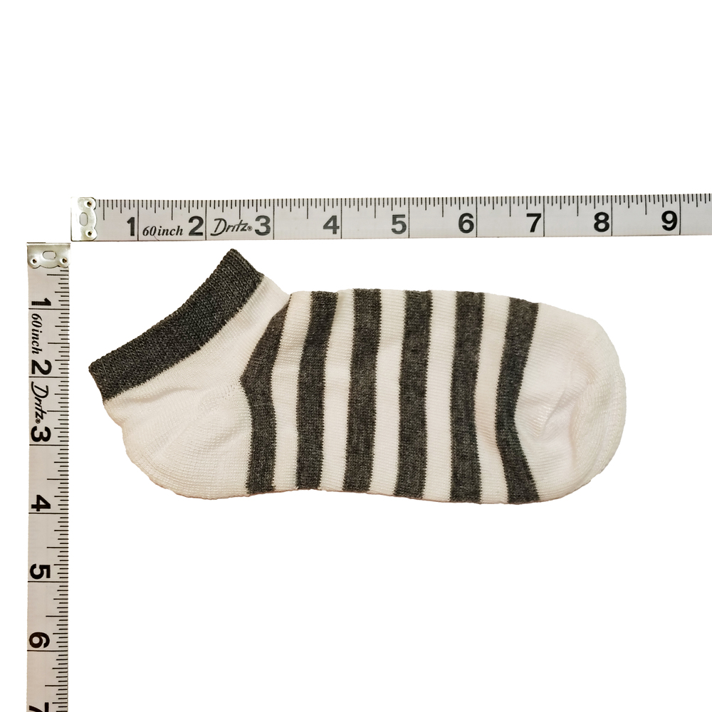 5 Pairs Tutuanna Socks - Black & White Stripe